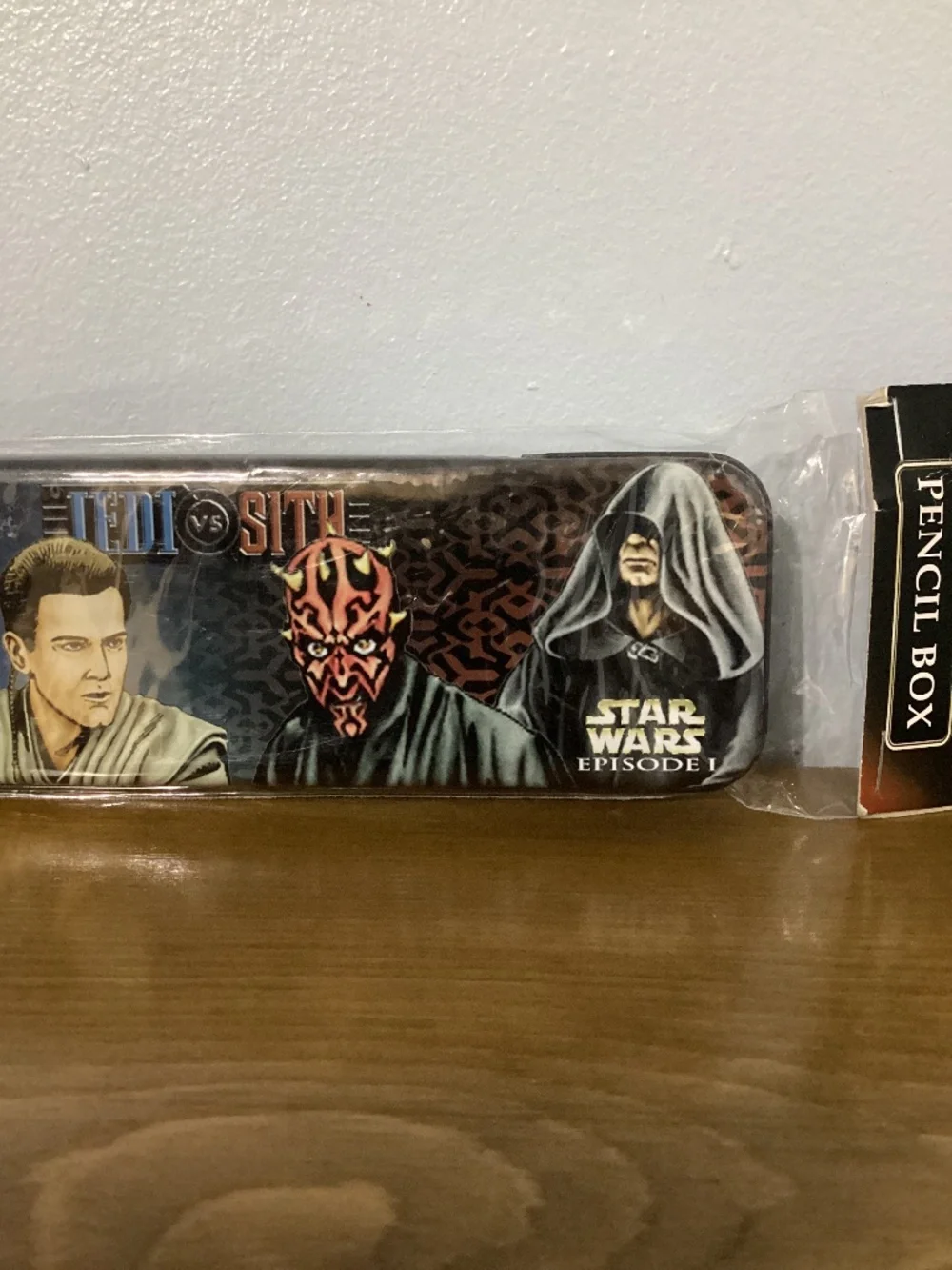NEW Star Wars Episode I Jedi vs Sith Metal Pencil Box Case